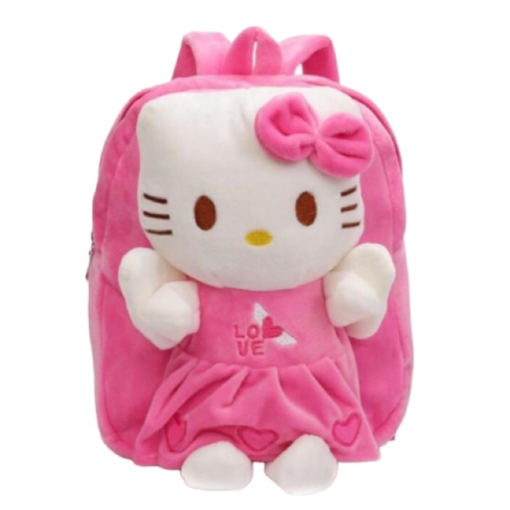 NEW Hello Kitty Angel Doll Soft Plush Huggable Kindergarten Backpack Pink White